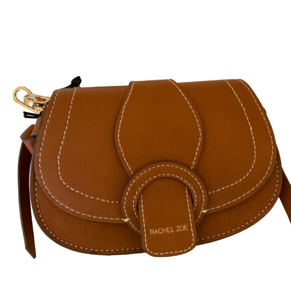 Rachel Zoe NWT Edessi Vegan Leather Convertible Crossbody & Belt Bag Brown - Picture 13 of 16